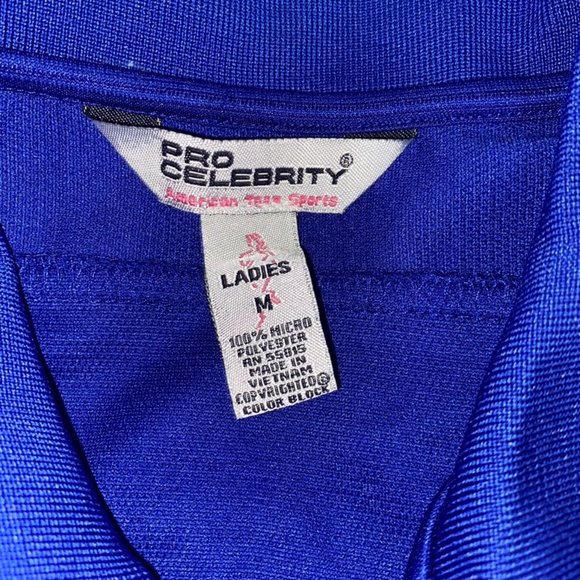 Pro Celebrity Royal Blue Ladies Medium Golf Polo - Picture 2 of 3